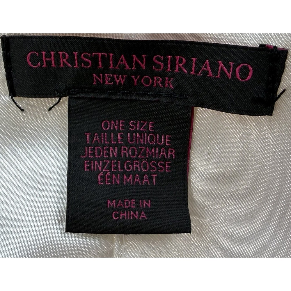Christian Siriano Ivory Faux Fur Wrap Shawl "One Size" Special Event Glamour NWT - Picture 8 of 10